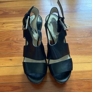 Michael Kors Black Wedge Heels 9